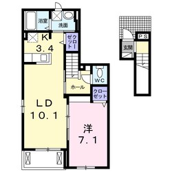 若松駅 徒歩15分 2階の物件間取画像